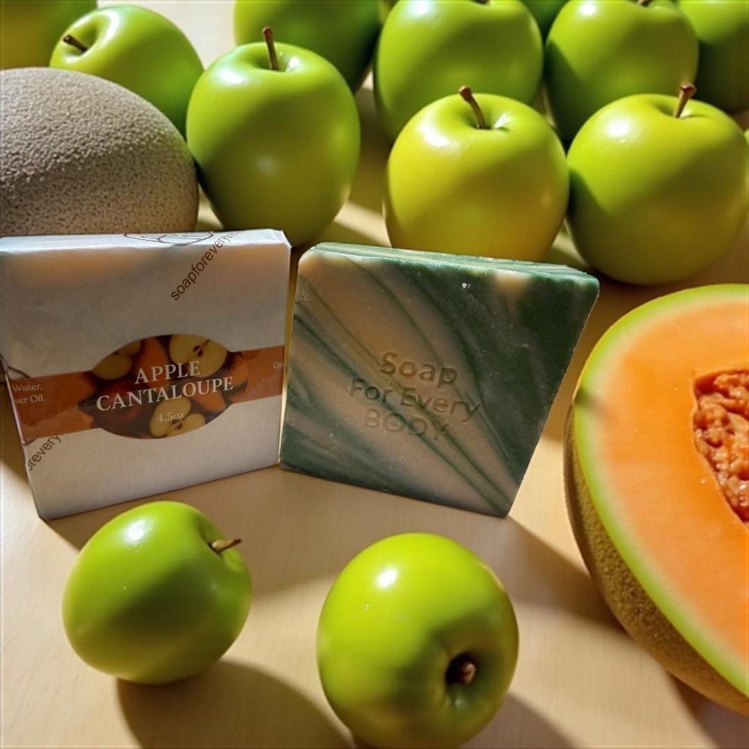 Apple Cantaloupe Soap Bar · 4.5oz