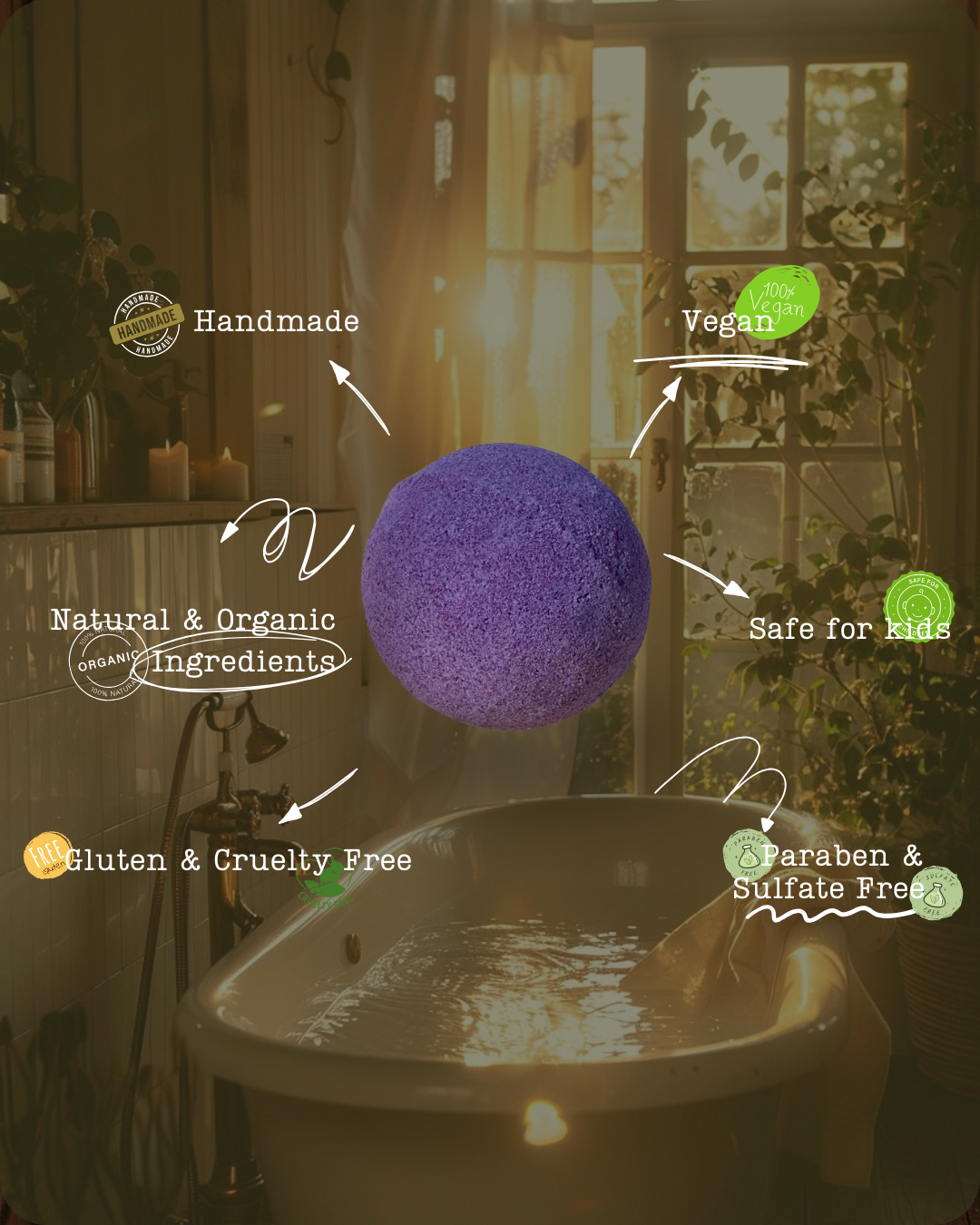 Lavender Bath Bomb · 3.5oz
