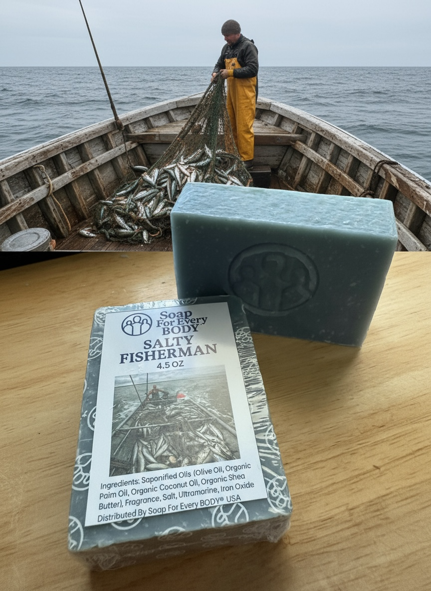 Salty Fisherman Soap Bar · 4.5 oz
