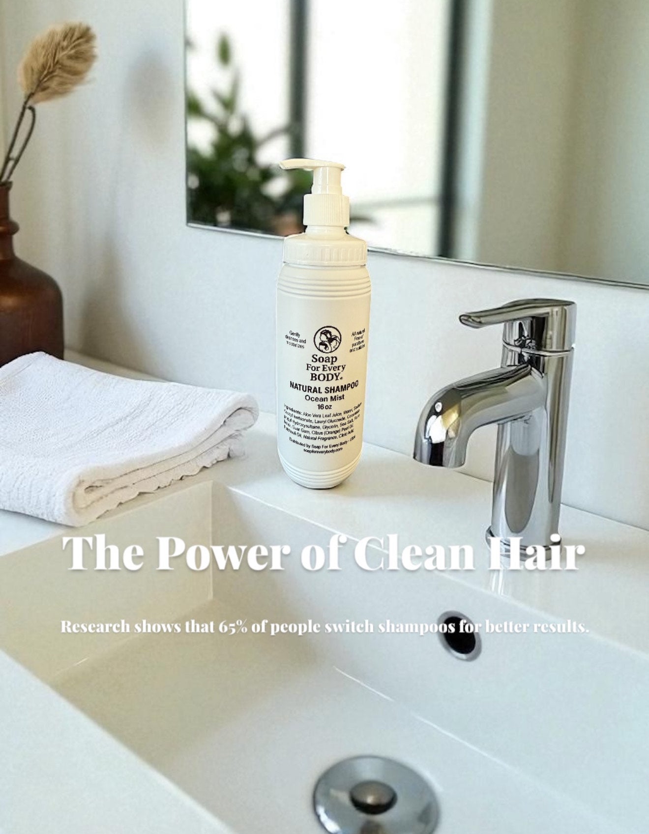 Ocean Mist Natural Shampoo · 16oz