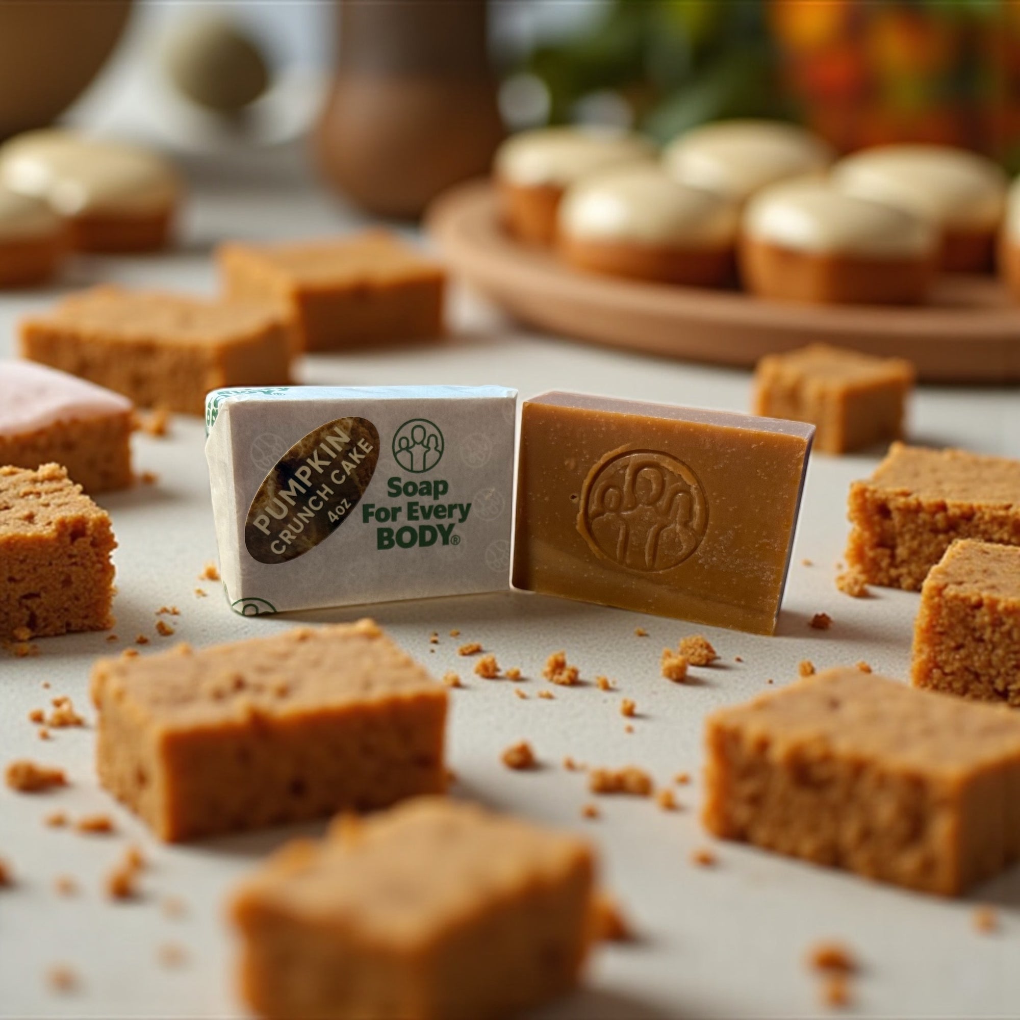 Pumpkin Crunch Cake Soap Bar · 4oz