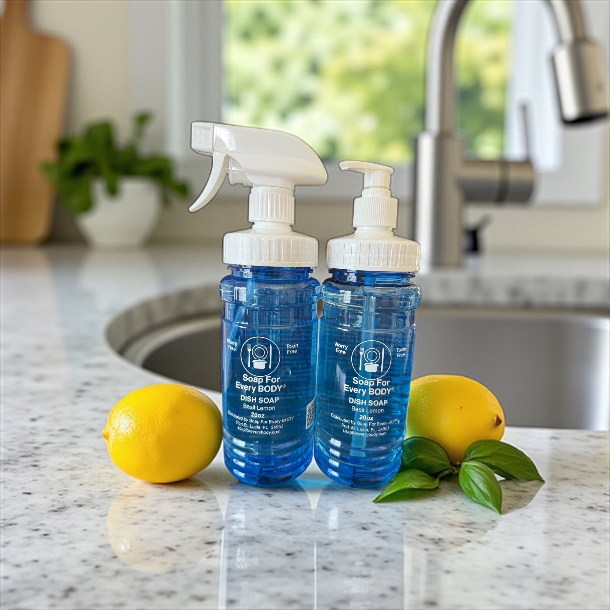 Basil Lemon Dish Soap · 20oz