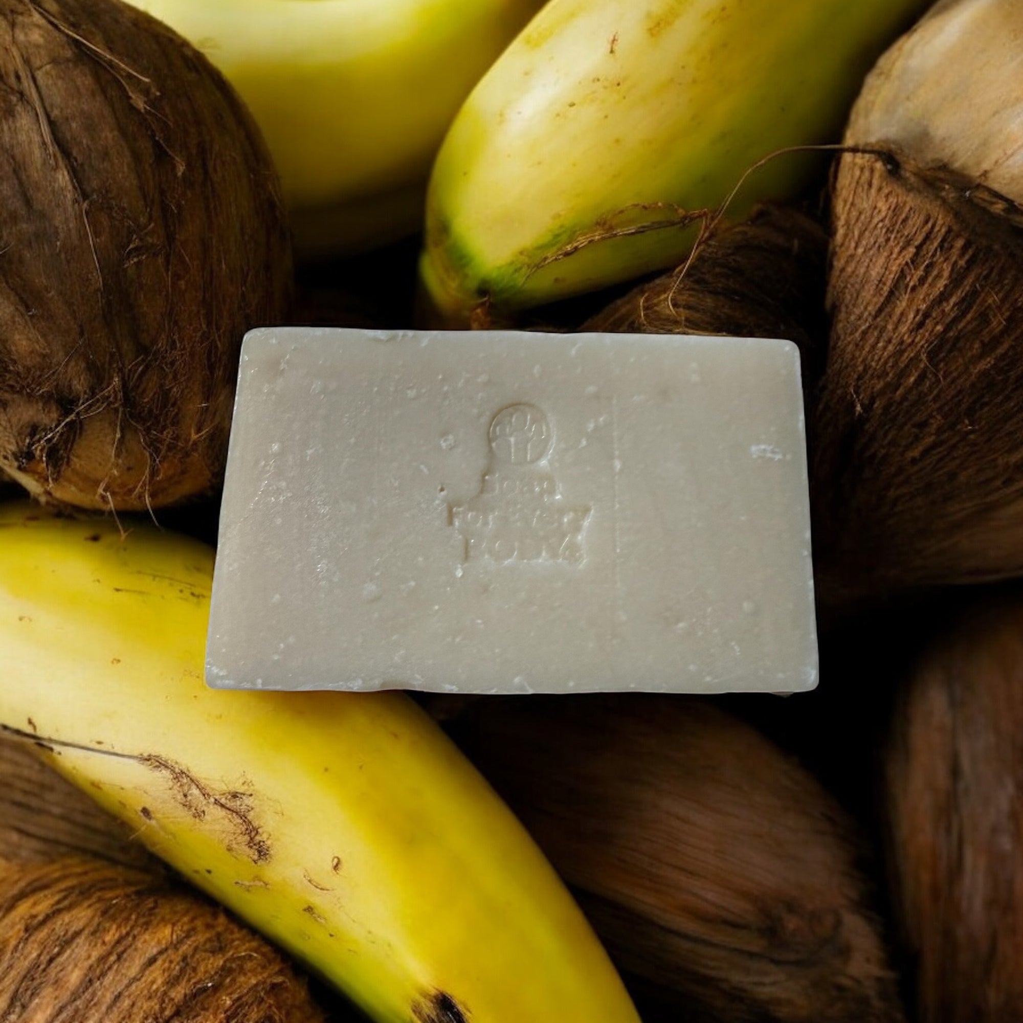 Banana Coconut Scrub Soap Bar · 4.5oz
