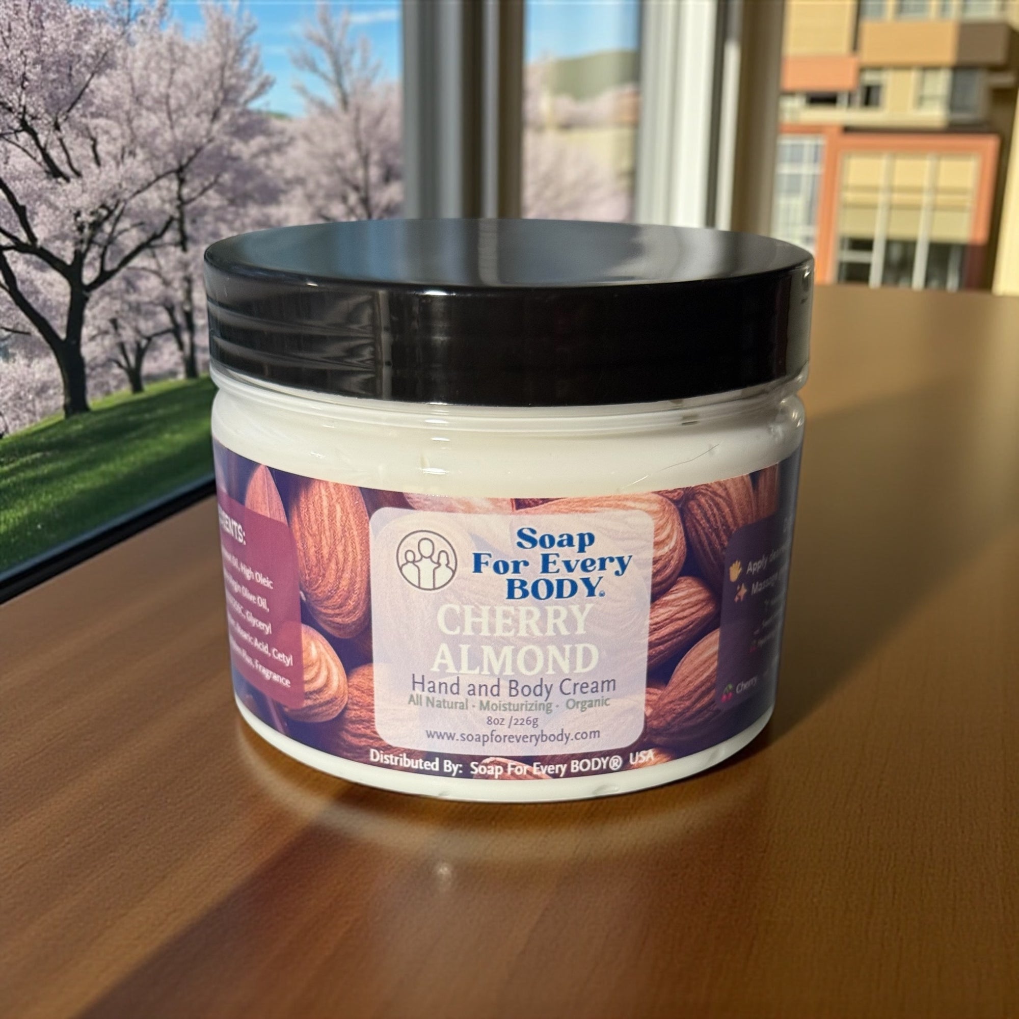 Hand & Body Cream · Cherry Almond · 8oz