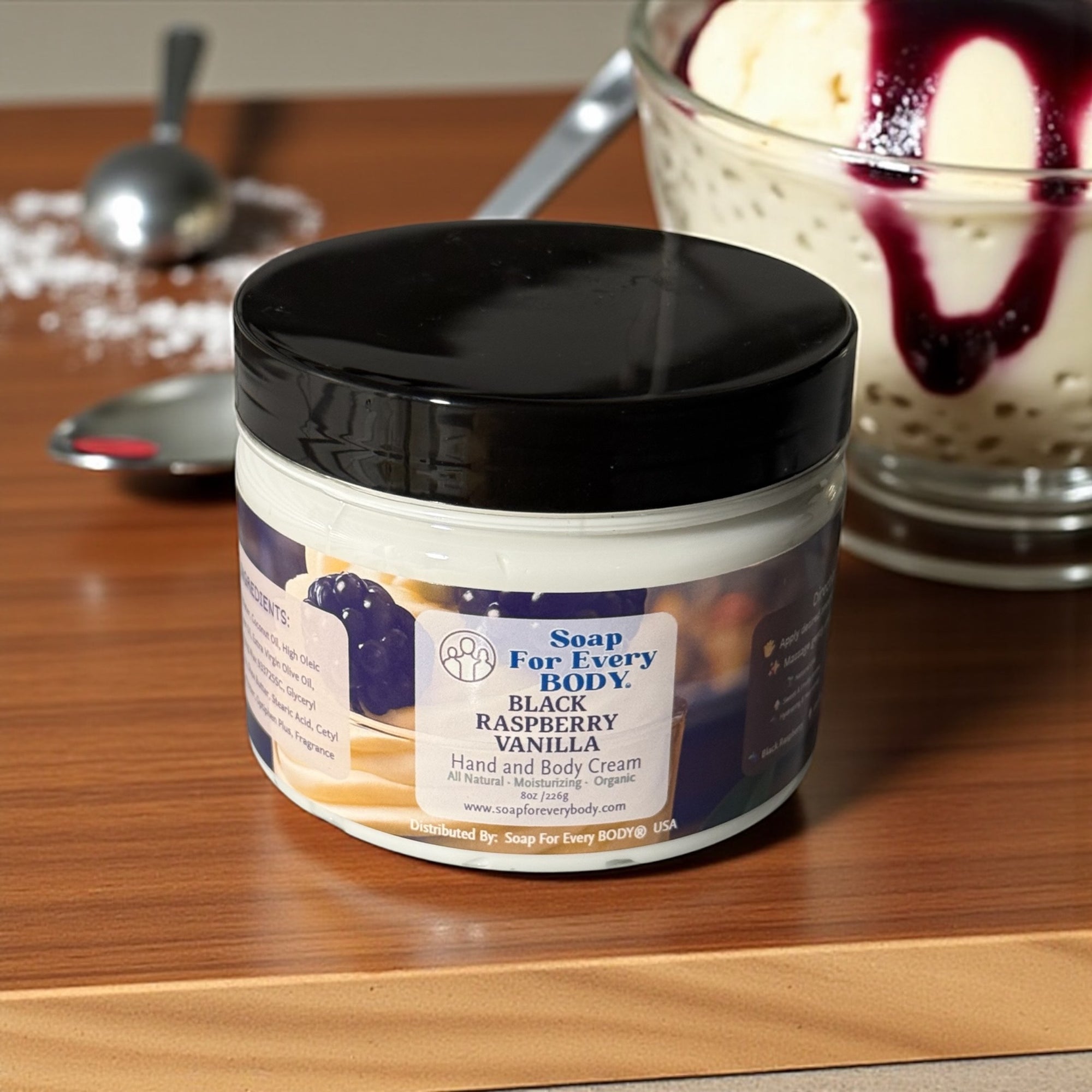 Hand & Body Cream · Black Raspberry & Vanilla · 8oz