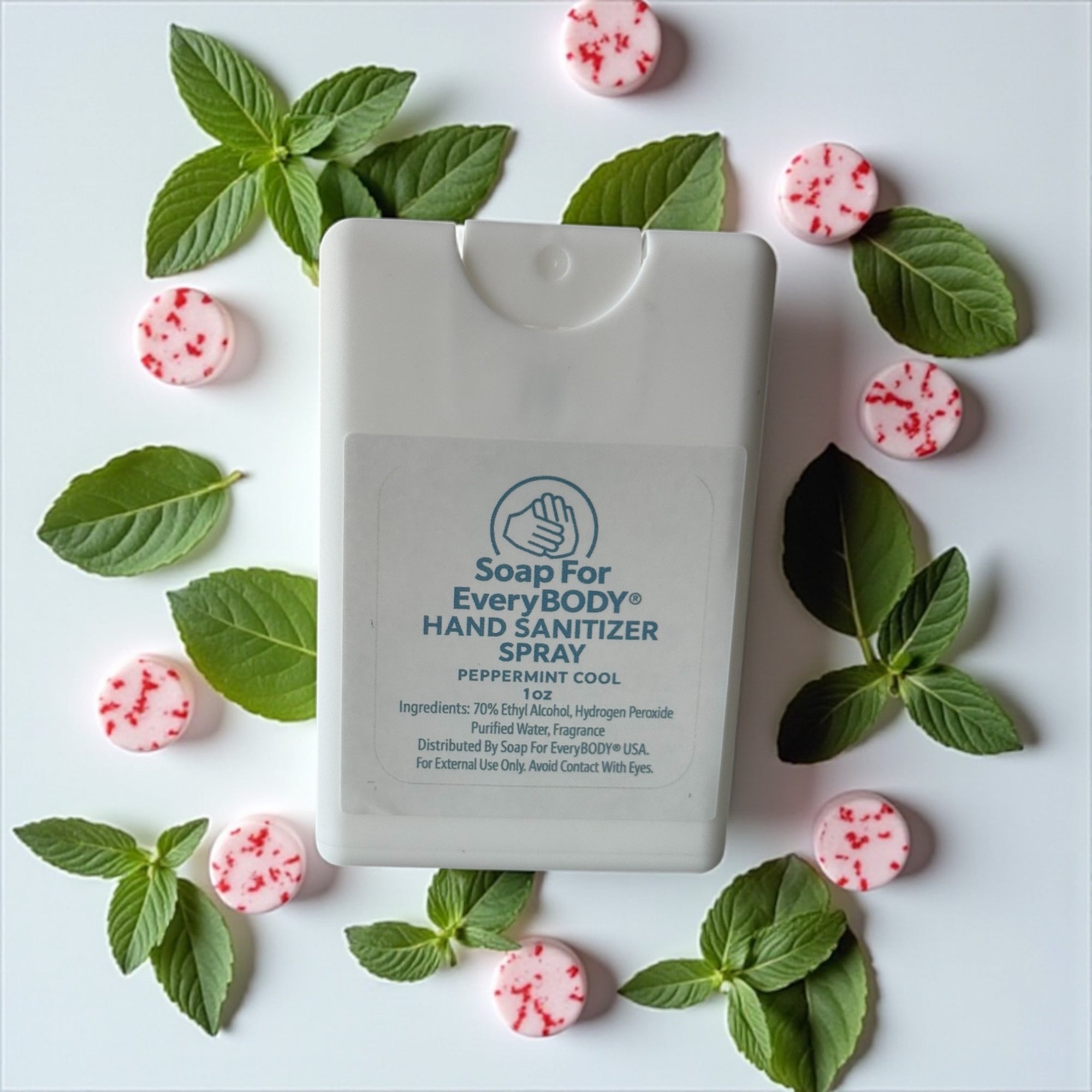 Liquid Hand Sanitizer Spray ·Peppermint Cool Pocket · 1oz