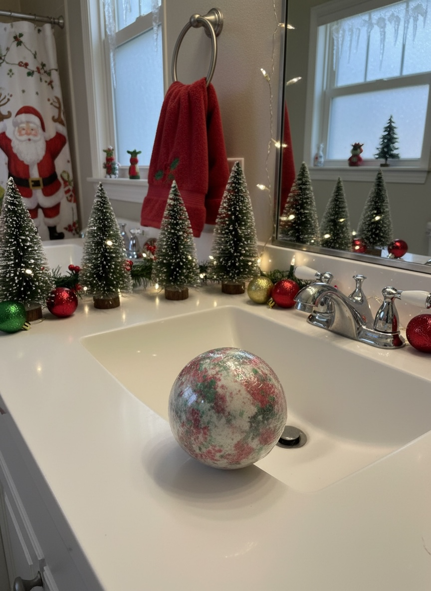 Merry Mistletoe Bath Bomb 5oz