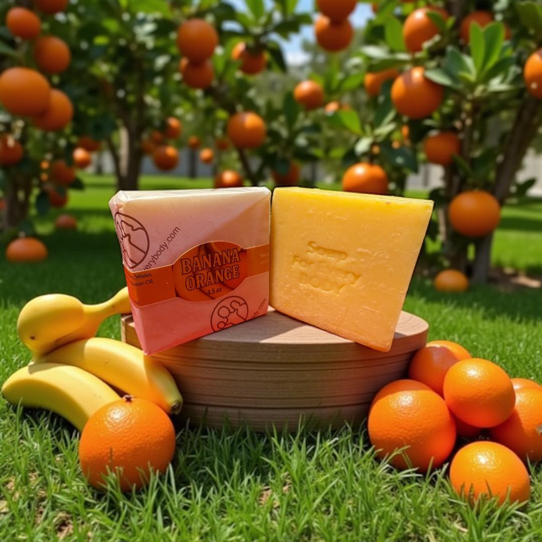 Banana Orange Soap Bar · 4.5 oz
