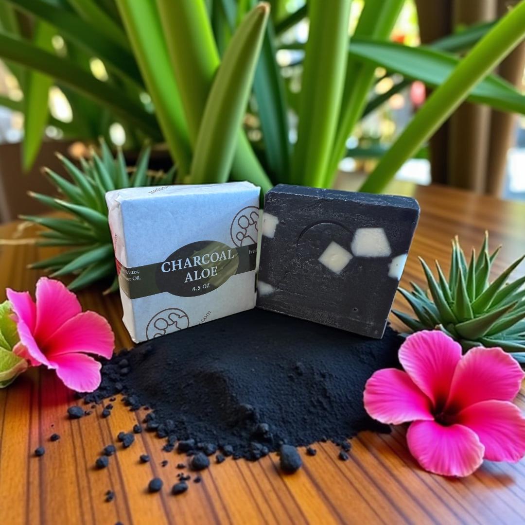 Charcoal Aloe Soap Bar · 4.5oz